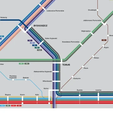 mapa-kolejowa1 PKP Intercity mówi o rewolucji. Sprawdzamy jak to wygląda w praktyce dla Bydgoszczy